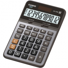 卡西欧（CASIO）AX-120B商务计算器 中型机 灰色经典款